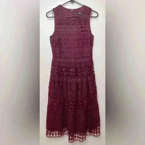 Lulus Sleeveless Mid Length Women’s Dress, Maroon, Size Small - Picture 1 of 8
